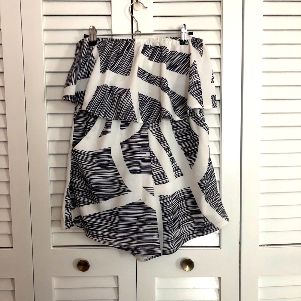 Black and white romper